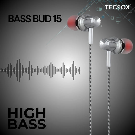 TecSox  Bass Bud15  Earphones Online | Under Rs.299