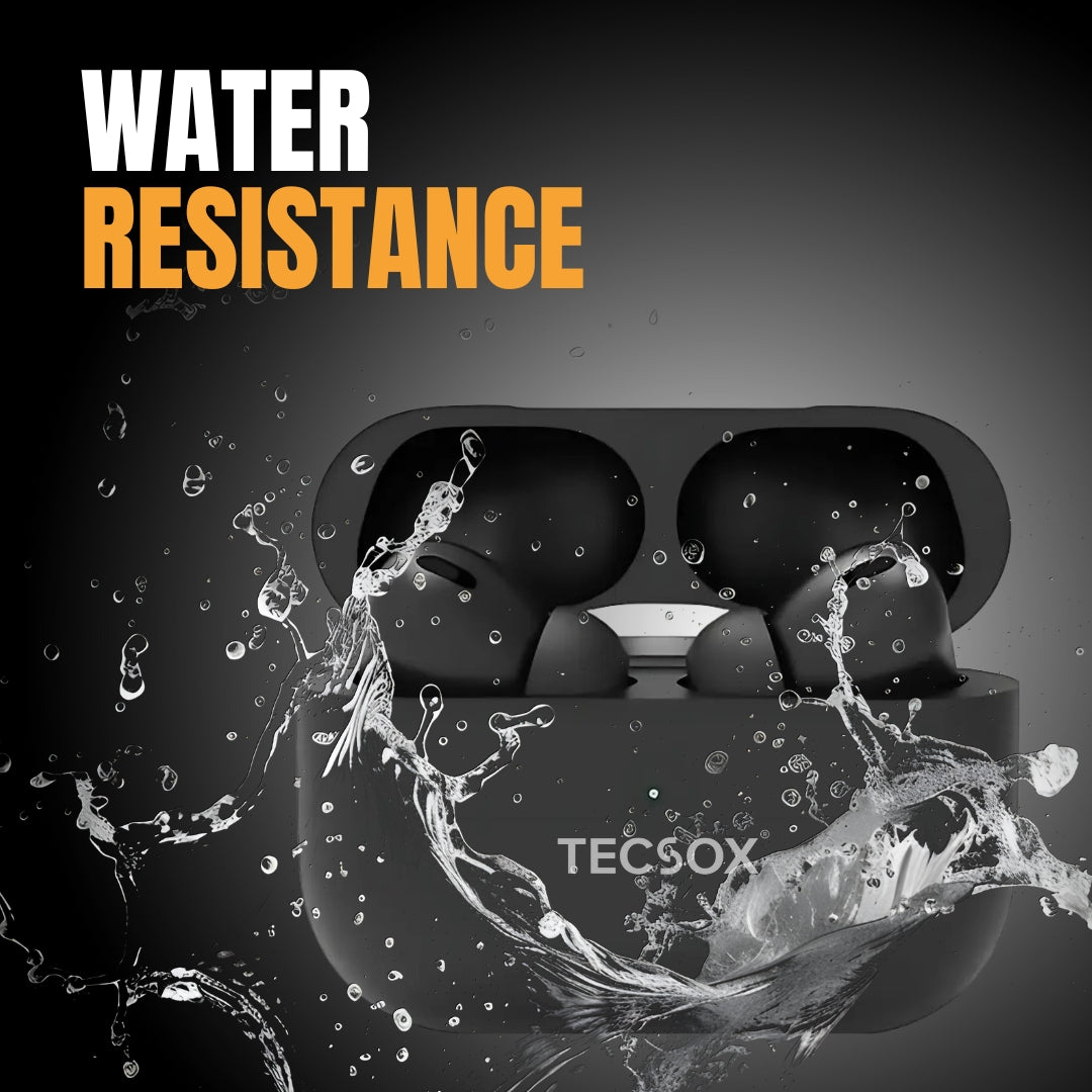 Buy TecPod Pro Black Matt Bluetooth Earbuds | Deep Bass | Water Resistant