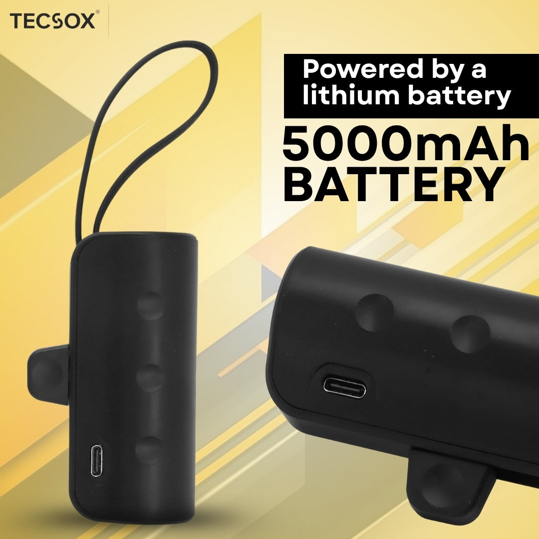 Buy TecSox POP Charge | 5000mAh Power Bank | 25W Output