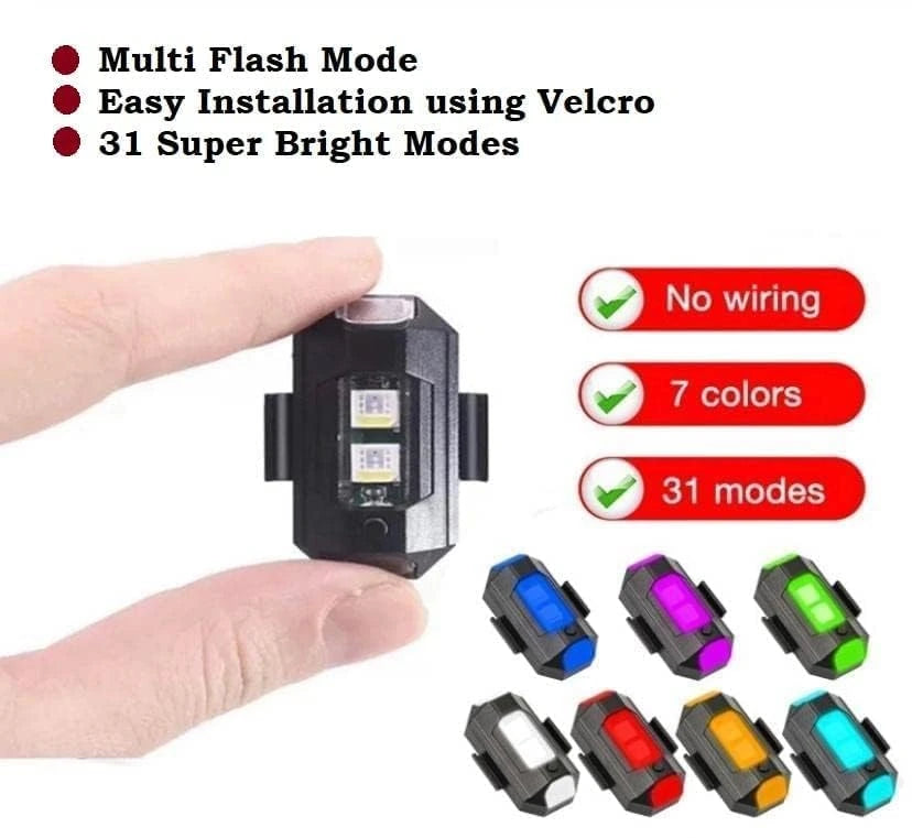 TecSox LED Emergency Strobe Light | USB Rechargeable