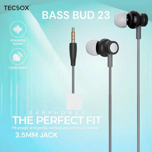 TecSox  Bass Bud23  Earphones Online | Under Rs.299