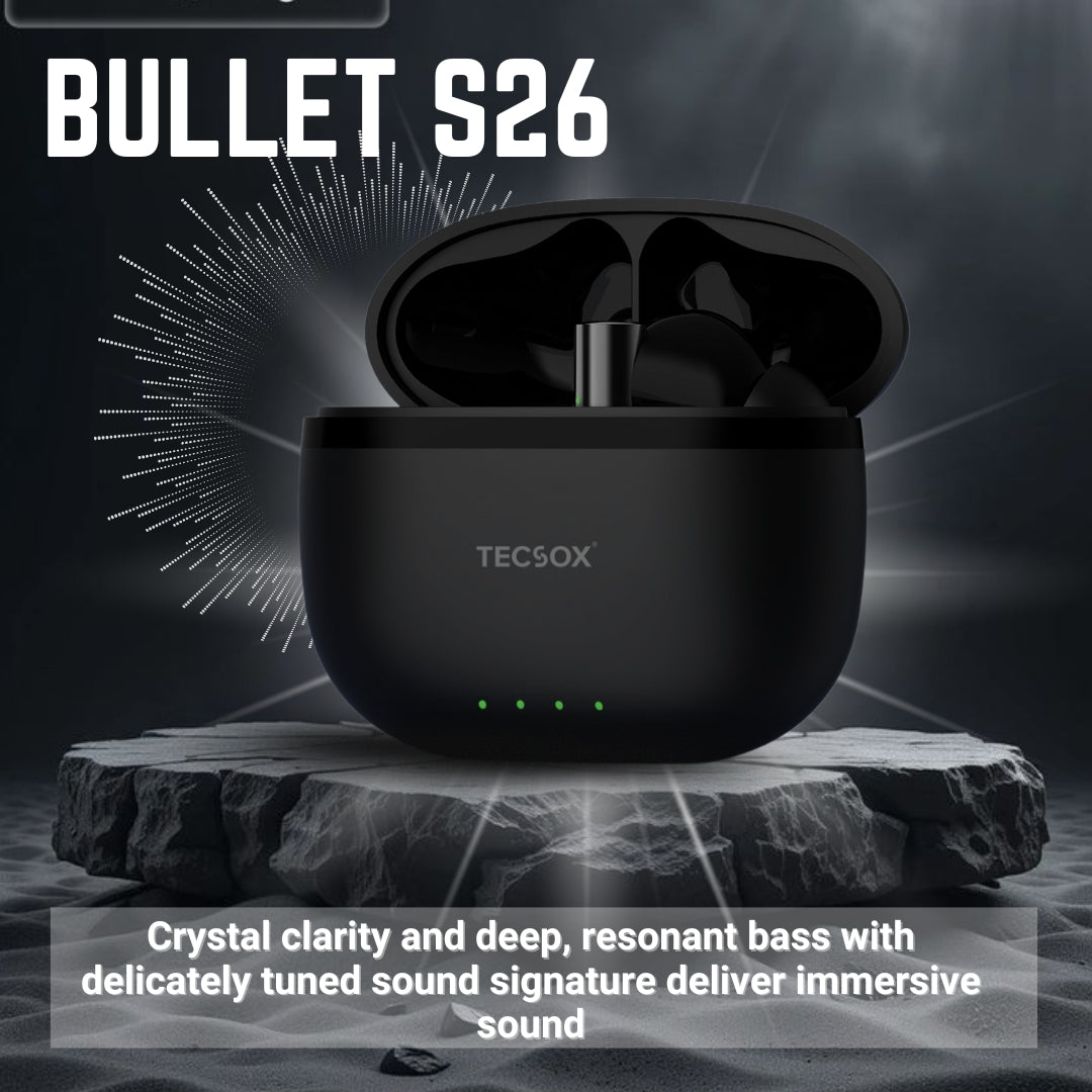 Buy TecSox Bullet S26 Wireless Earbud With Comfortable Fit
