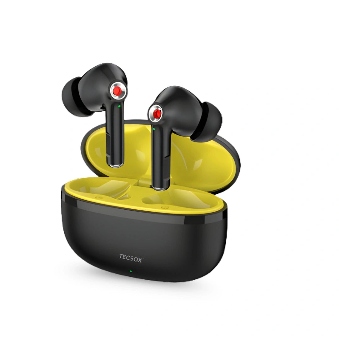 TecSox Omega 201 Wireless Earbud With Deep Bass & Comfortable Fit | IPX Water Resistant