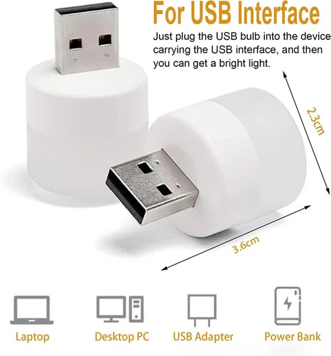 TecSox LED Mini Bulb | Working on PC, Laptop, Power Bank