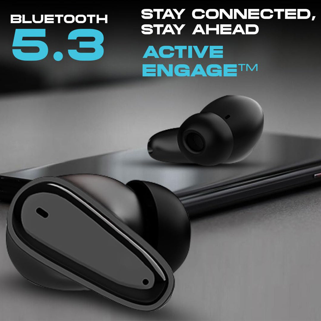 TecSox Dynamo Bluetooth Earbud | 24 Hr Play Time | Balanced Audio | IPX Water Resistant