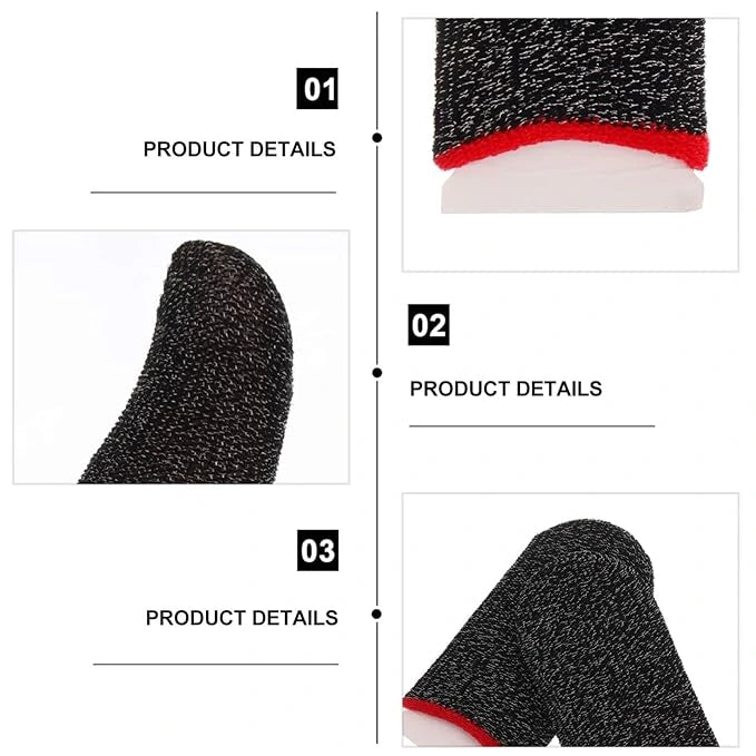 TecSox Game Finger Sleeve | Anti- Sweat Touch Screen