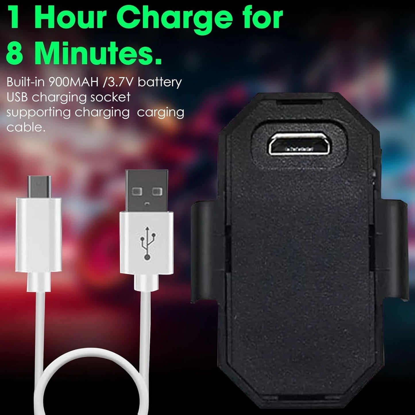 TecSox LED Emergency Strobe Light | USB Rechargeable