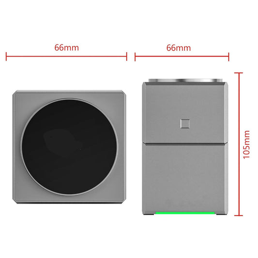 PowerCharge Wireless Charger for iPhone | Fast Charging Adaptor- Brushed Silver