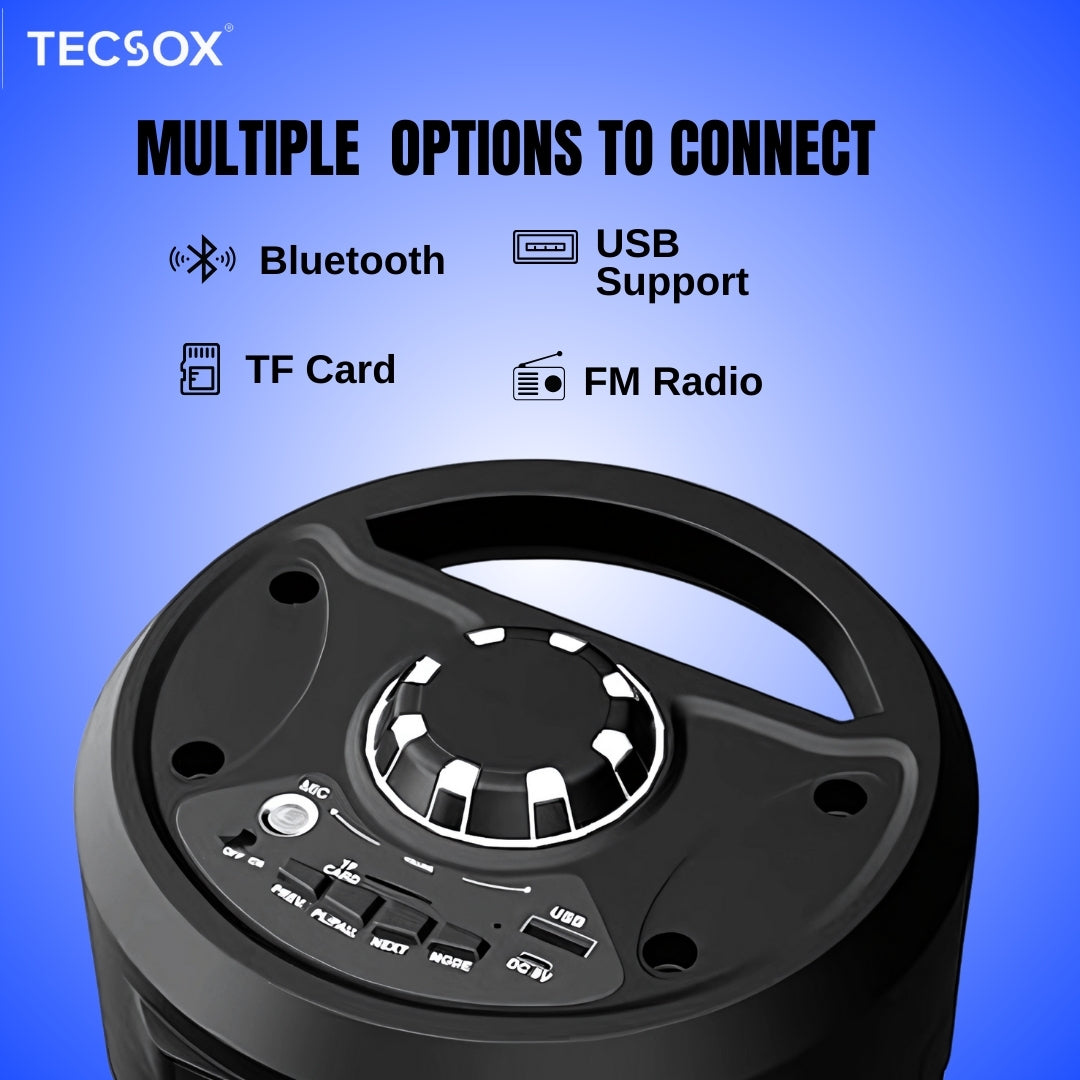 TecSox Rockstar | Speaker with 40watt & Powerful Bass