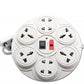 TecSox 8 Pin Extention Board with Master Switch | 2.7 m length with Fuse and International Sockets