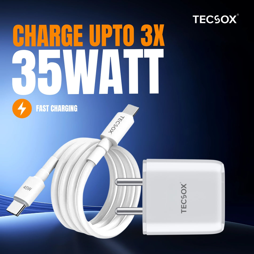 Type C Gan Charger + Type C To C Cable | 35Watt Under | ₹1000