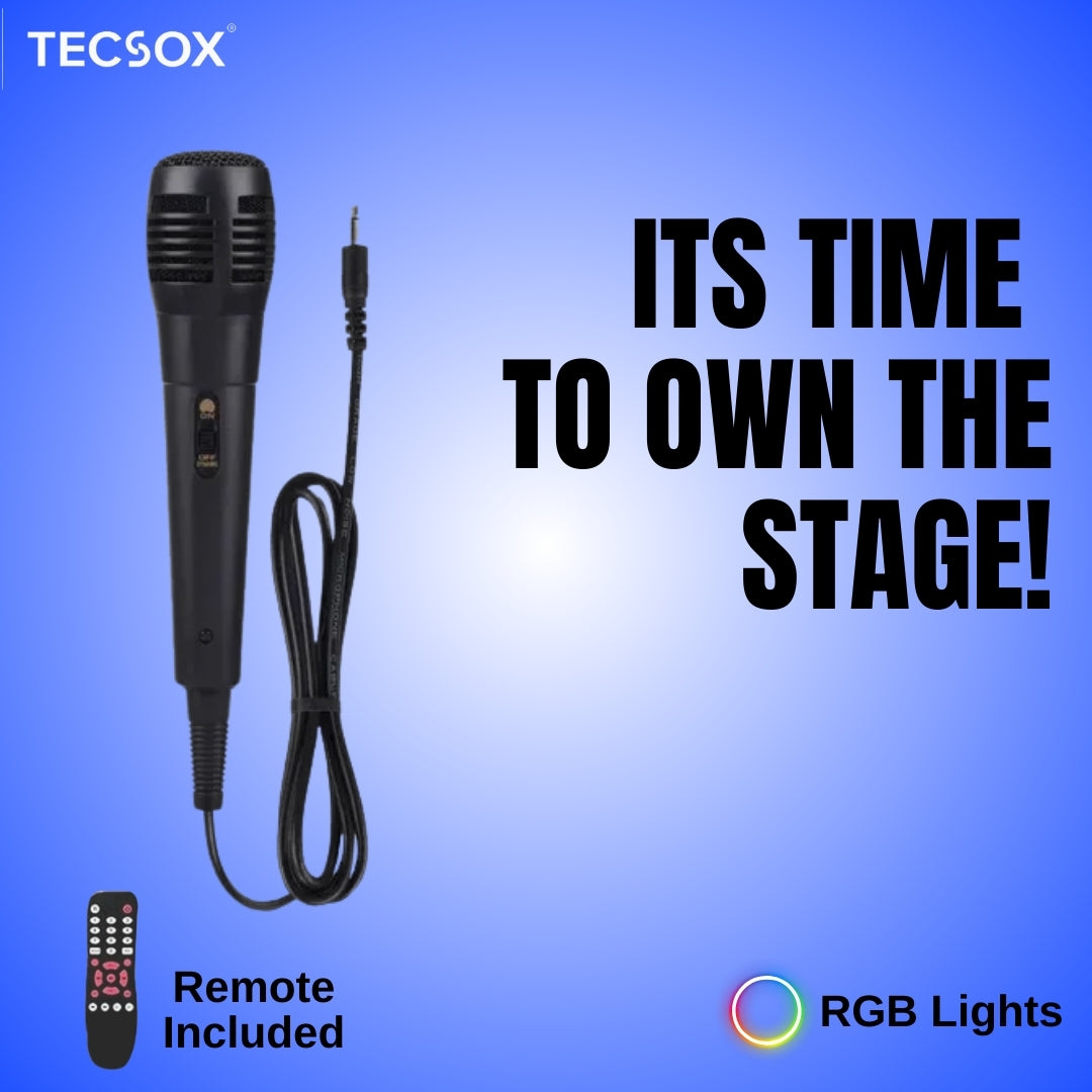 TecSox Rockstar | Speaker with 40watt & Powerful Bass