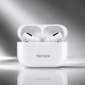 Buy TecPod Max White Bluetooth Earbuds | Deep Bass | 30-hour playtime 1