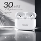 Buy Combo TecPod Max White Bluetooth Earbuds | Deep Bass