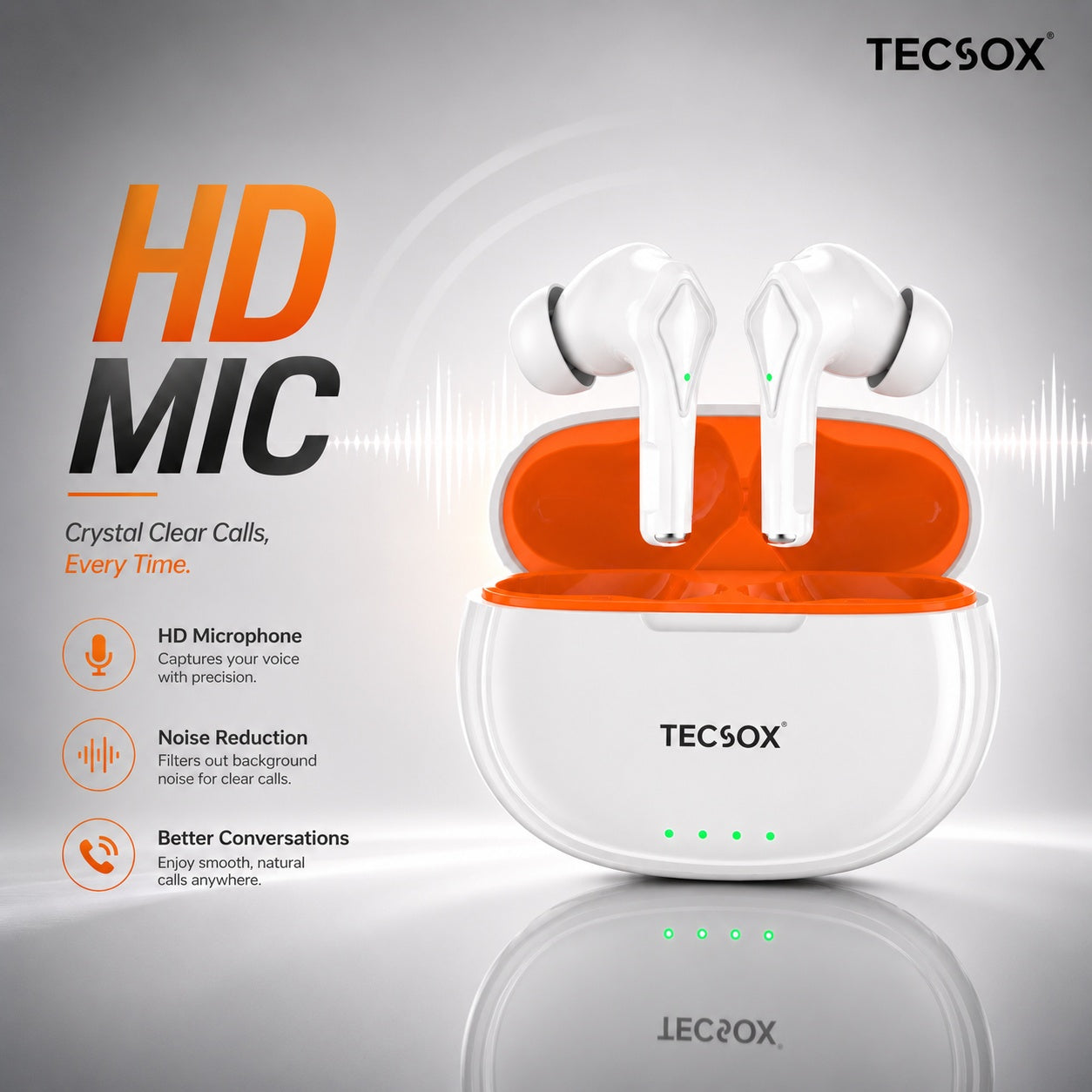 Buy Combo TecSox Neo231 Wireless Earbud With Deep Bass