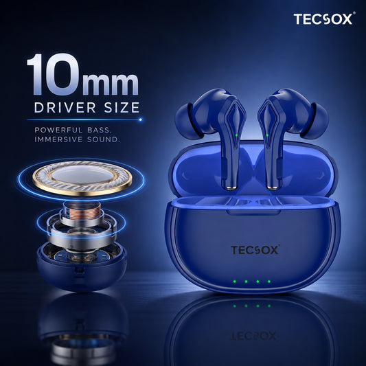 Buy TecSox Neo231 Wireless Earbud With Deep Bass & Comfortable Fit