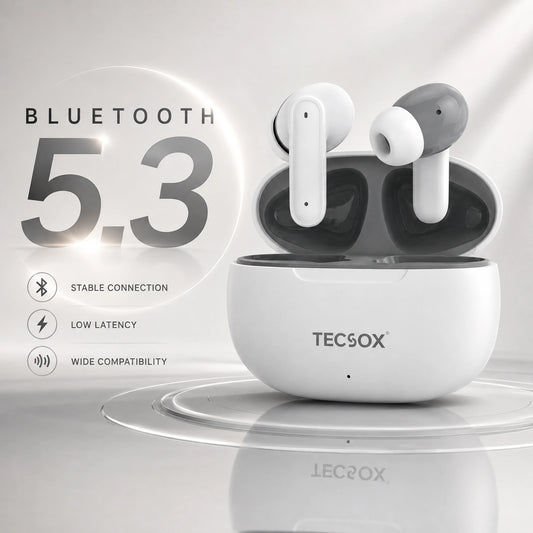 Order TecSox Pulse 611 Bluetooth Earbuds | Deep Bass | 30 Hour Play time