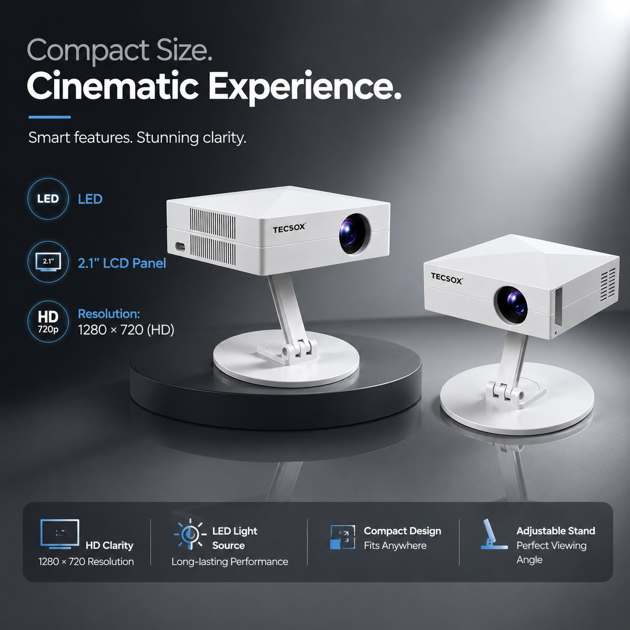 TecSox Prime Projector Online | 4K Decoding Support | Wi-Fi 6