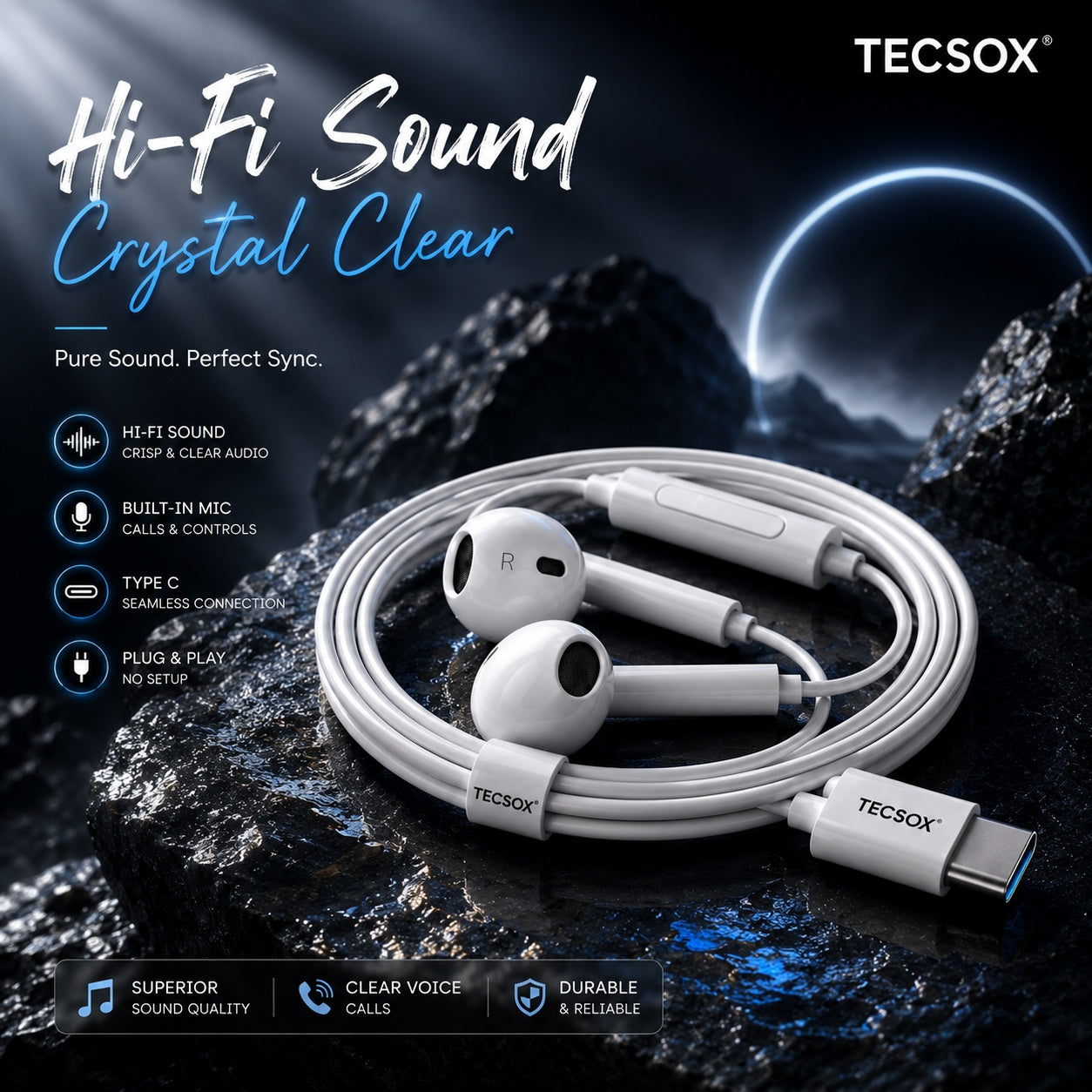 TecSox Bass Buds72 |  Deep Bass with Clear Vocals