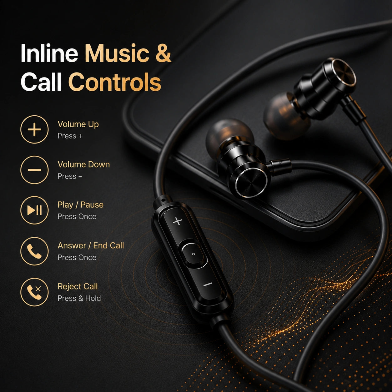 TecSox Type C Earphones | Deep Bass & Balanced Sound
