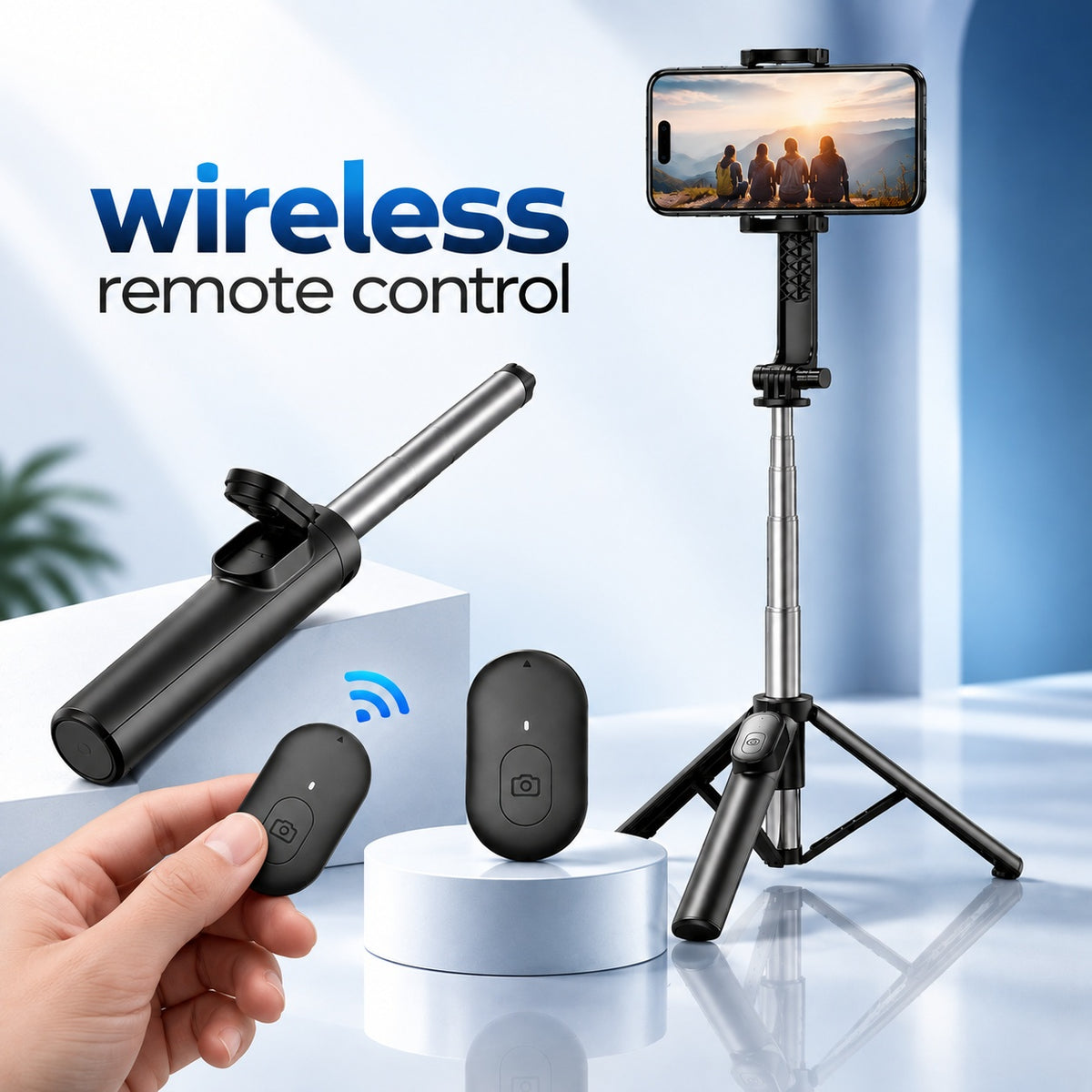 Order Selfie Stick Tripod with Remote Control R1 Online | Combo