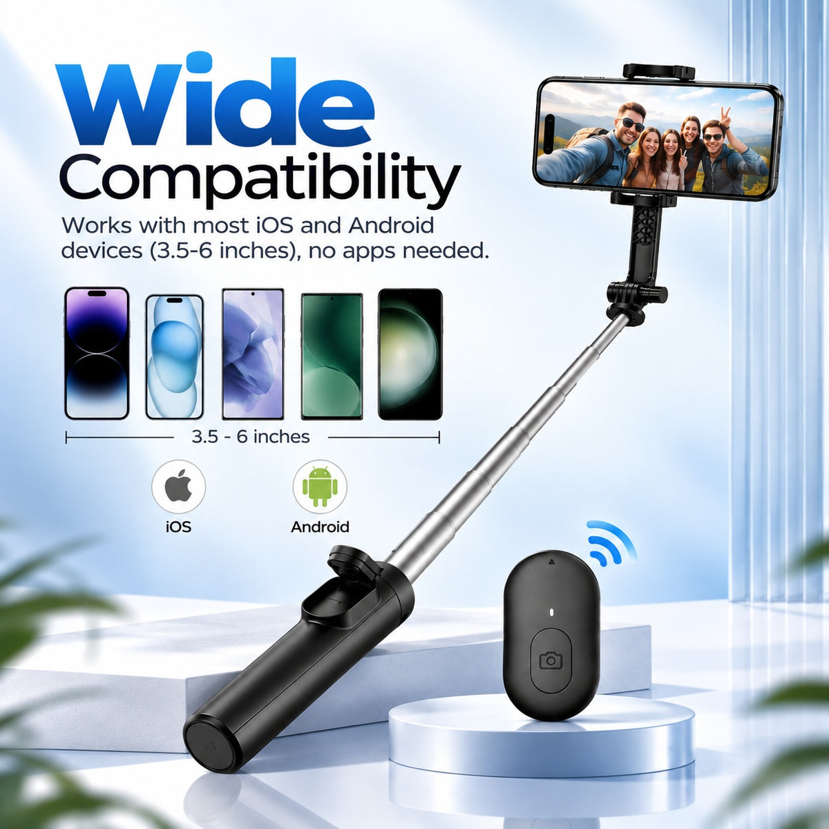 Order Selfie Stick Tripod with Remote Control R1 Online | Combo