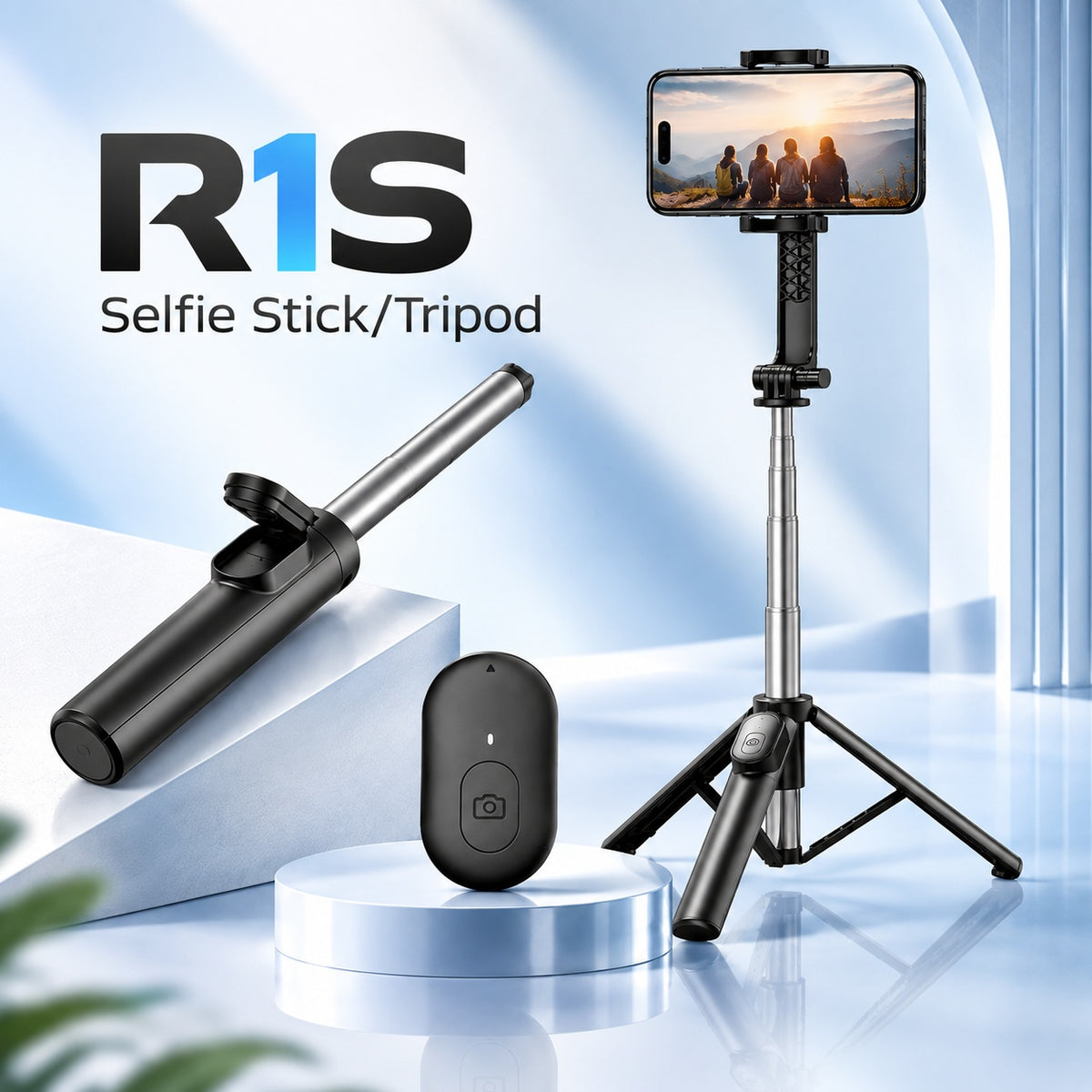 Order Selfie Stick Tripod with Remote Control R1 Online | Combo