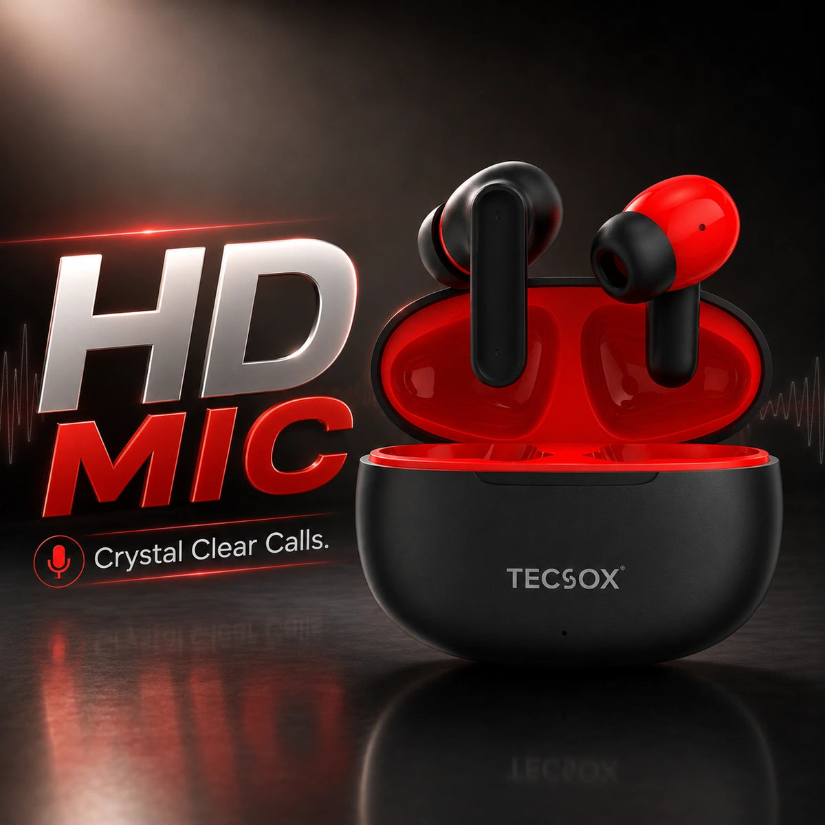 Order TecSox Pulse 611 Bluetooth Earbuds | Deep Bass | 30 Hour Play time
