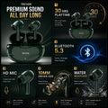 TecSox Neo591 Wireless Earbud With Deep Bass & Comfortable Fit | IPX Water Resistant 11