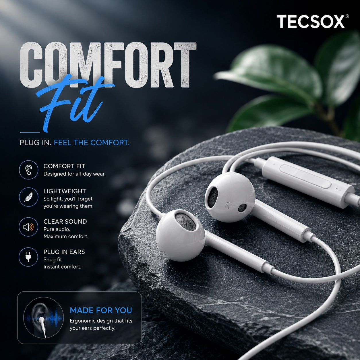 TecSox Bass Buds72 |  Deep Bass with Clear Vocals
