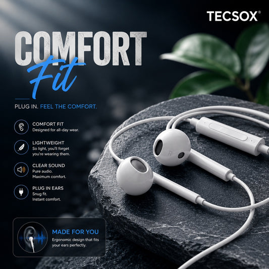 TecSox Bass Buds 341 |  Deep Bass with Clear Vocals