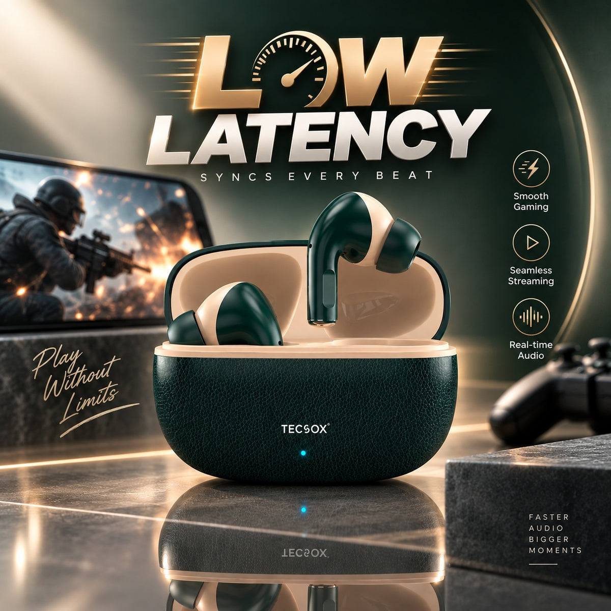 Buy Combo TecSox Bullet T23 | Balanced Sound with 30 Hr Playtime
