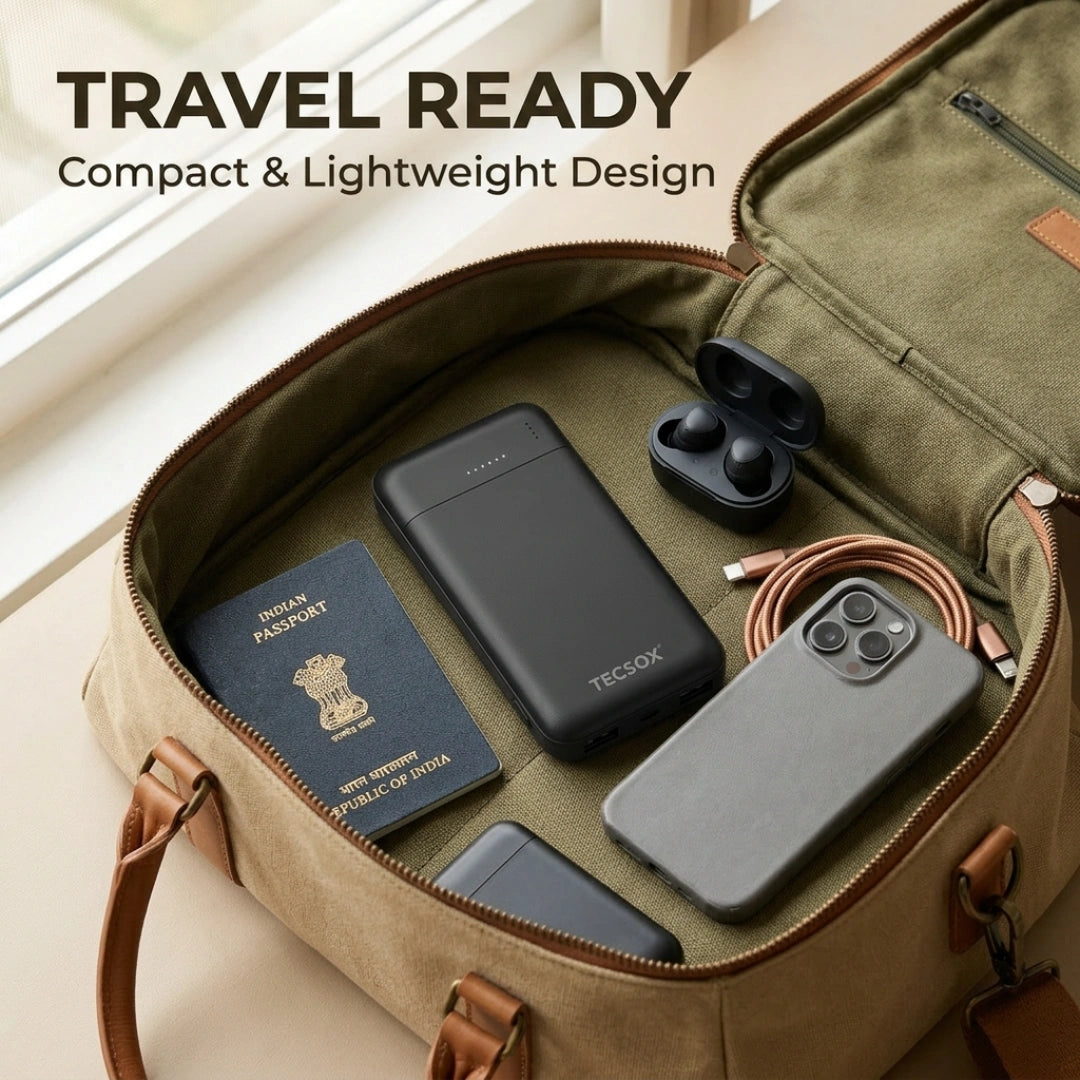TecSox Power Pack | 10000 mAh Powerbank | 15W