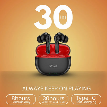Buy TecSox Neo231 Wireless Earbud With Deep Bass & Comfortable Fit