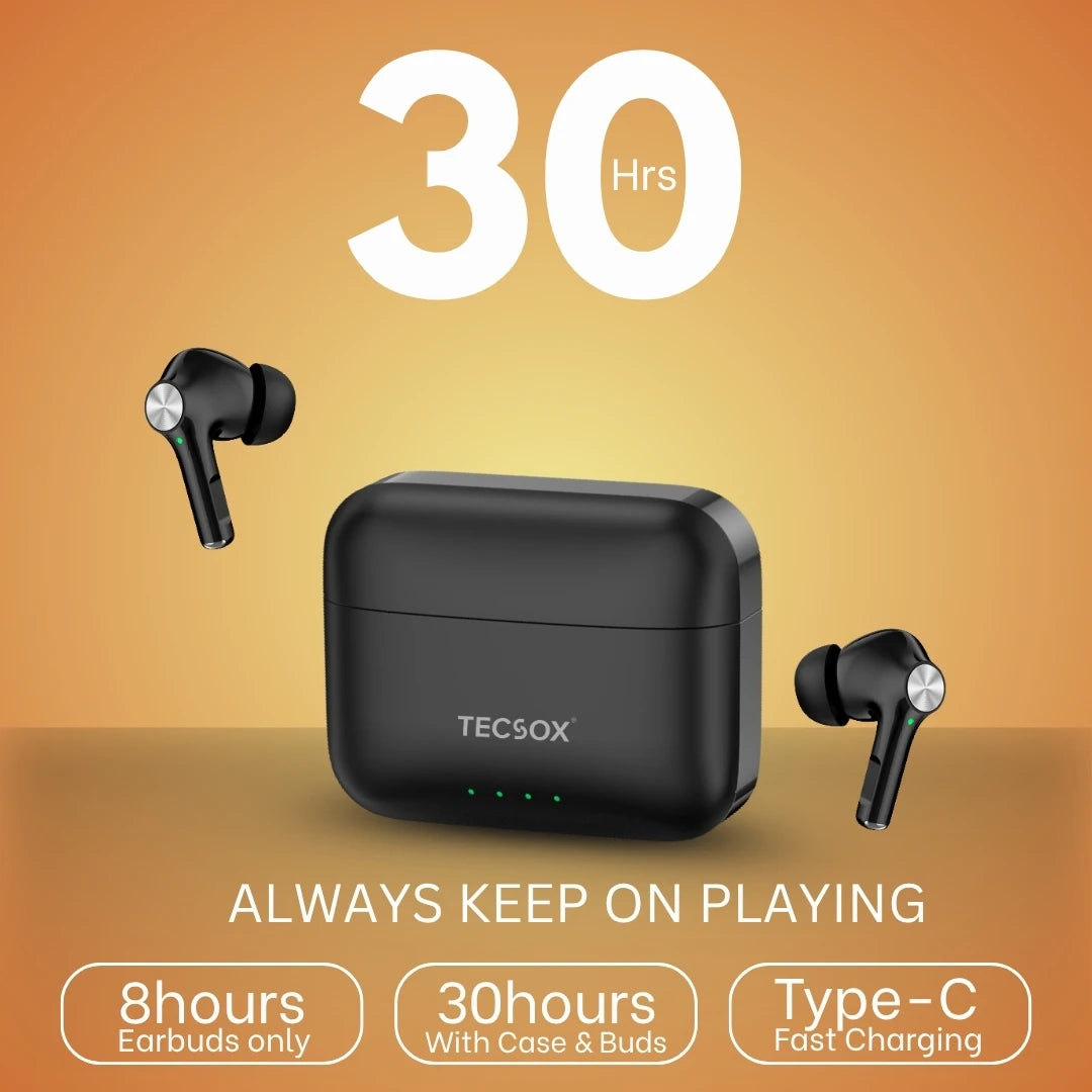Neo 411 30Hr Playtime | Wireless Earbud With Deep Bass & Comfortable Fit | IPX Water Resistant