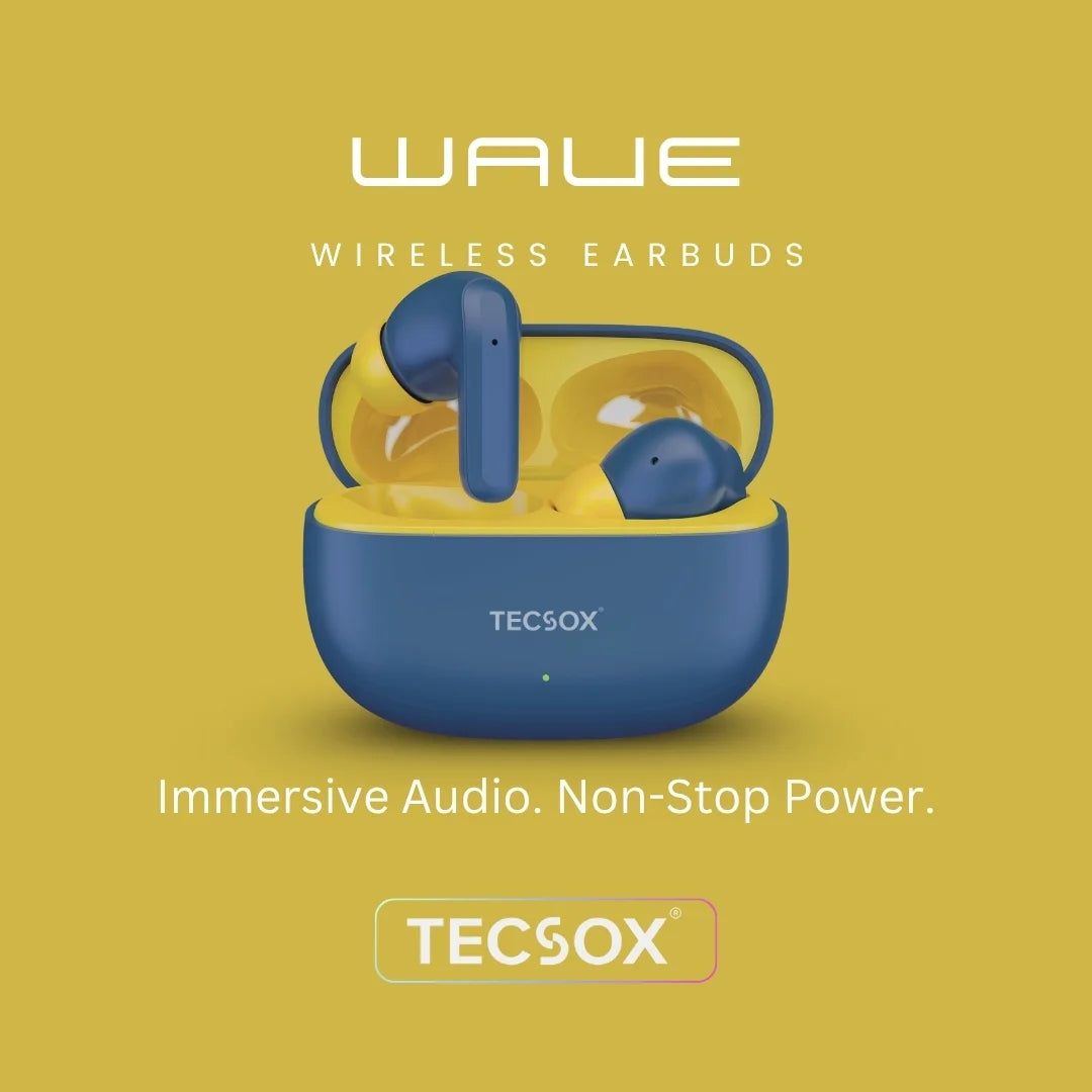 Order TecSox Wave Bluetooth Earbuds | Deep Bass