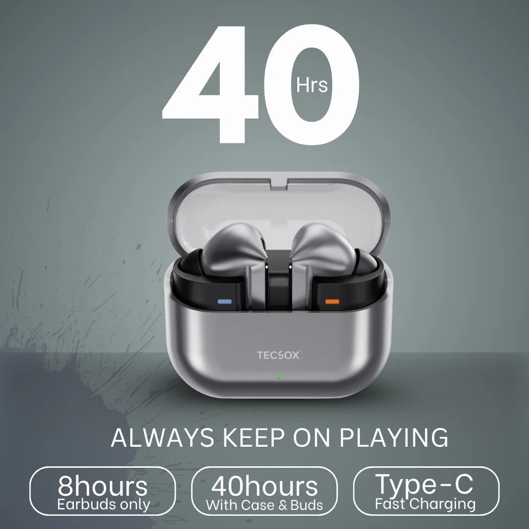 Order TecSox Audora Bluetooth Earbuds | Deep Bass | Under ₹1000