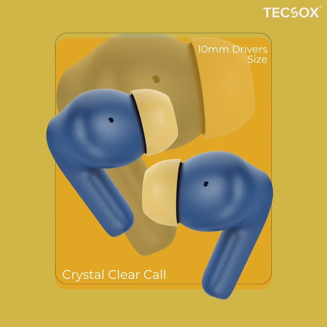 Order TecSox Wave Bluetooth Earbuds | Deep Bass