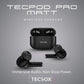 Order TecPod Pro Black Matt Bluetooth Earbuds | Deep Bass | Under ₹1000