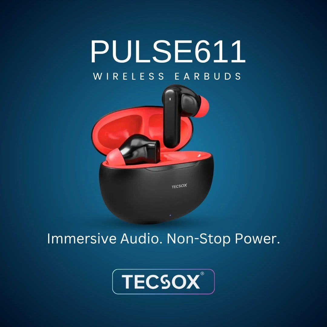 Order TecSox Pulse 611 Bluetooth Earbuds | Deep Bass | Under ₹1000