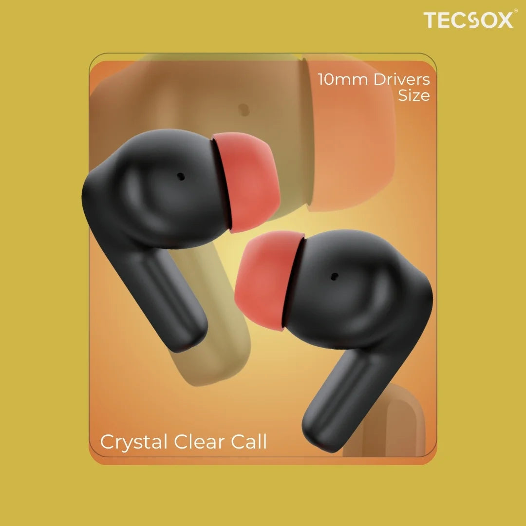 Order TecSox Wave Bluetooth Earbuds | Deep Bass