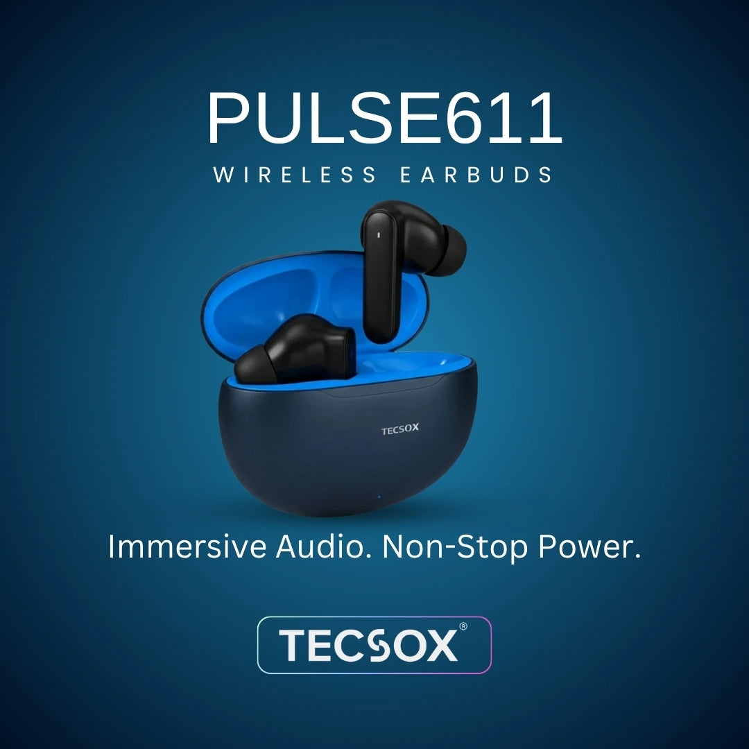 Order TecSox Pulse 611 Bluetooth Earbuds | Deep Bass | Under ₹1000