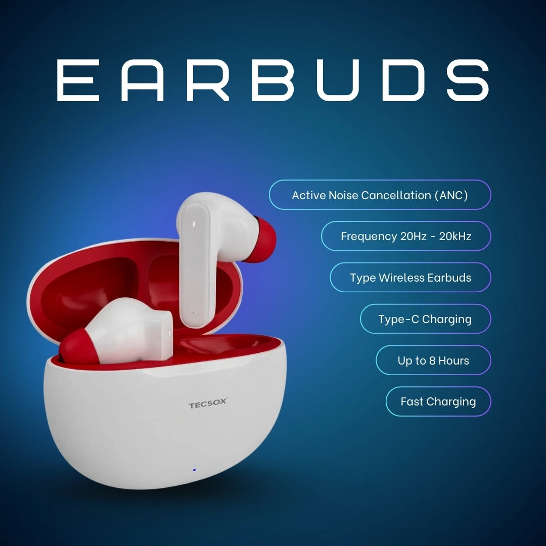 Order TecSox Pulse 611 Bluetooth Earbuds | Deep Bass | Under ₹1000