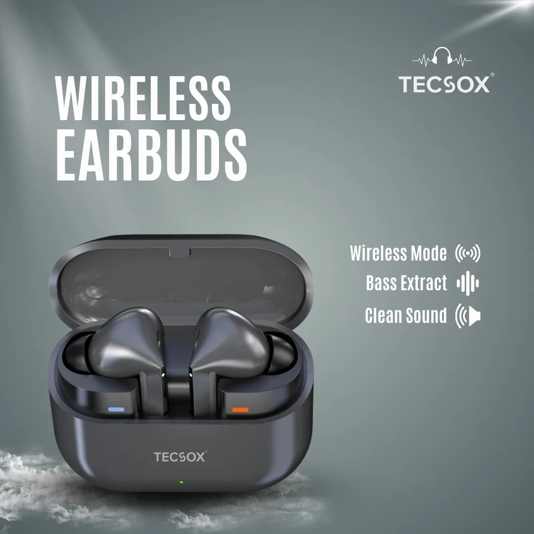 Order TecSox Audora Bluetooth Earbuds | Deep Bass | Under ₹1000