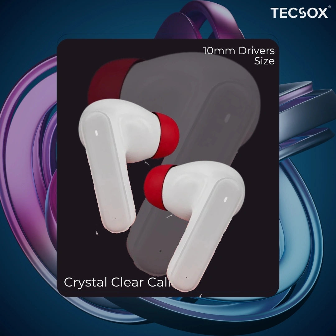 Order TecSox Pulse 611 Bluetooth Earbuds | Deep Bass | Under ₹1000