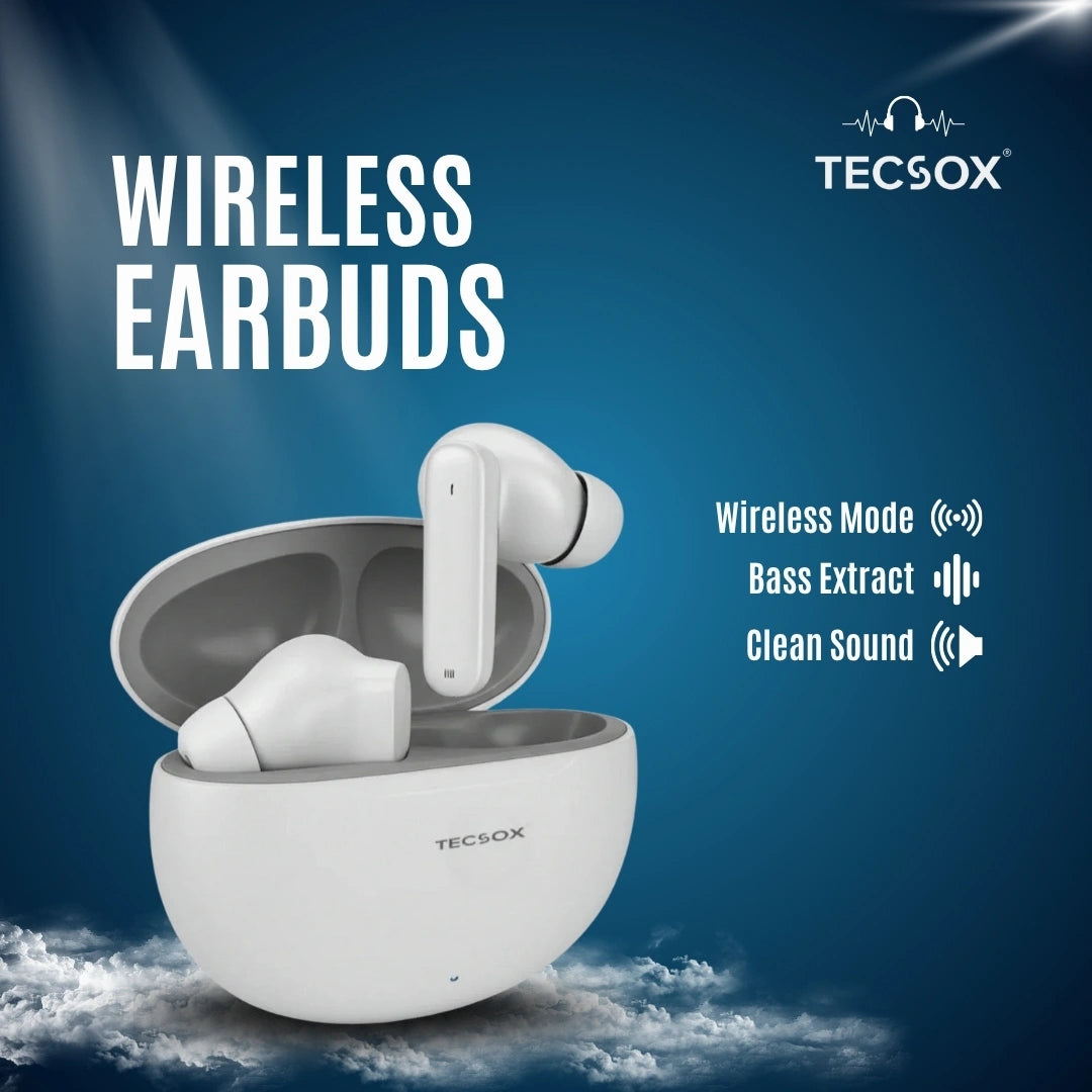 Order TecSox Pulse 611 Bluetooth Earbuds | Deep Bass | Under ₹1000