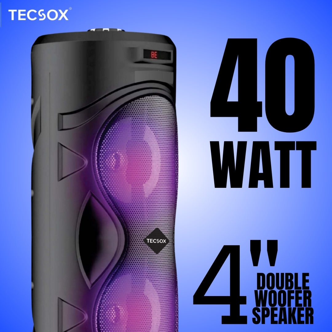 TecSox Rockstar | Speaker with 40watt & Powerful Bass