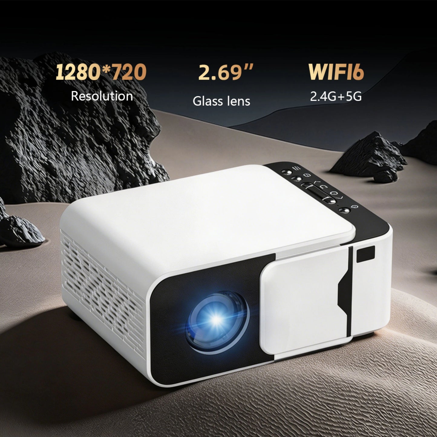 TecSox Revo Projector Online | 4K Video | Android 13 | Under ₹7000
