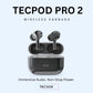 TecSox Tecpods Pro 2 Bluetooth Earbud With Deep Bass & Comfortable Fit | IPX Water Resistant