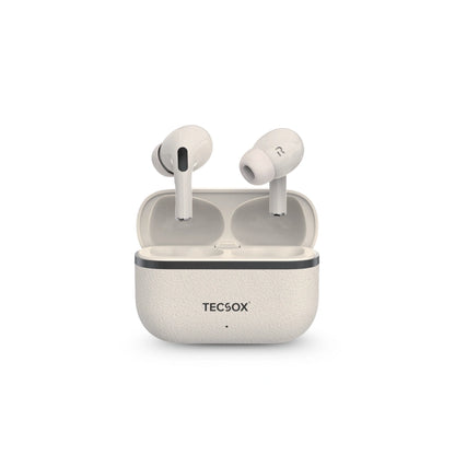 TecSox Moon Bluetooth Earbud With Deep Bass & Comfortable Fit | 30Hrs Playtime | IPX Water Resistant